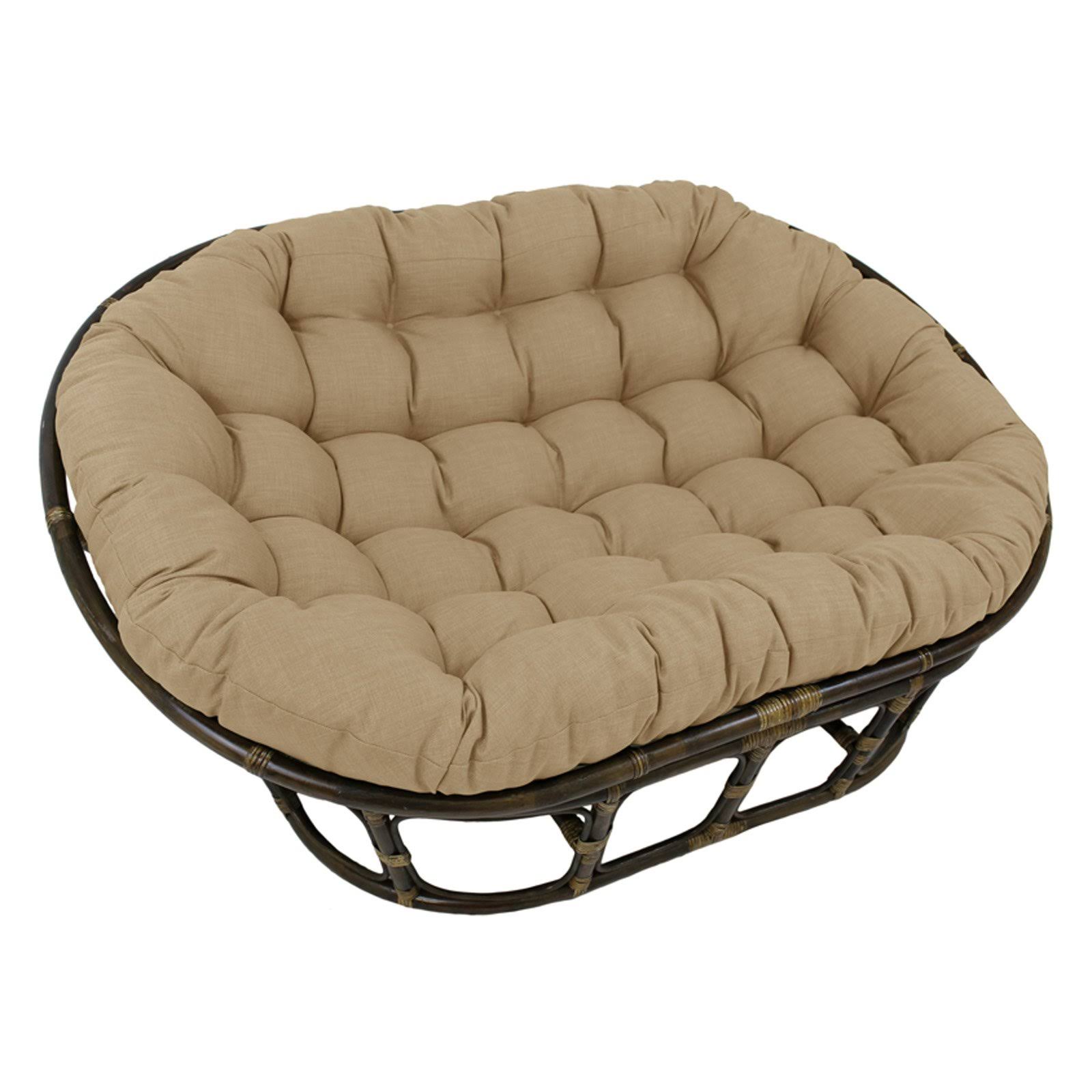 International Caravan Bali 65 in. Double Papasan Loveseat