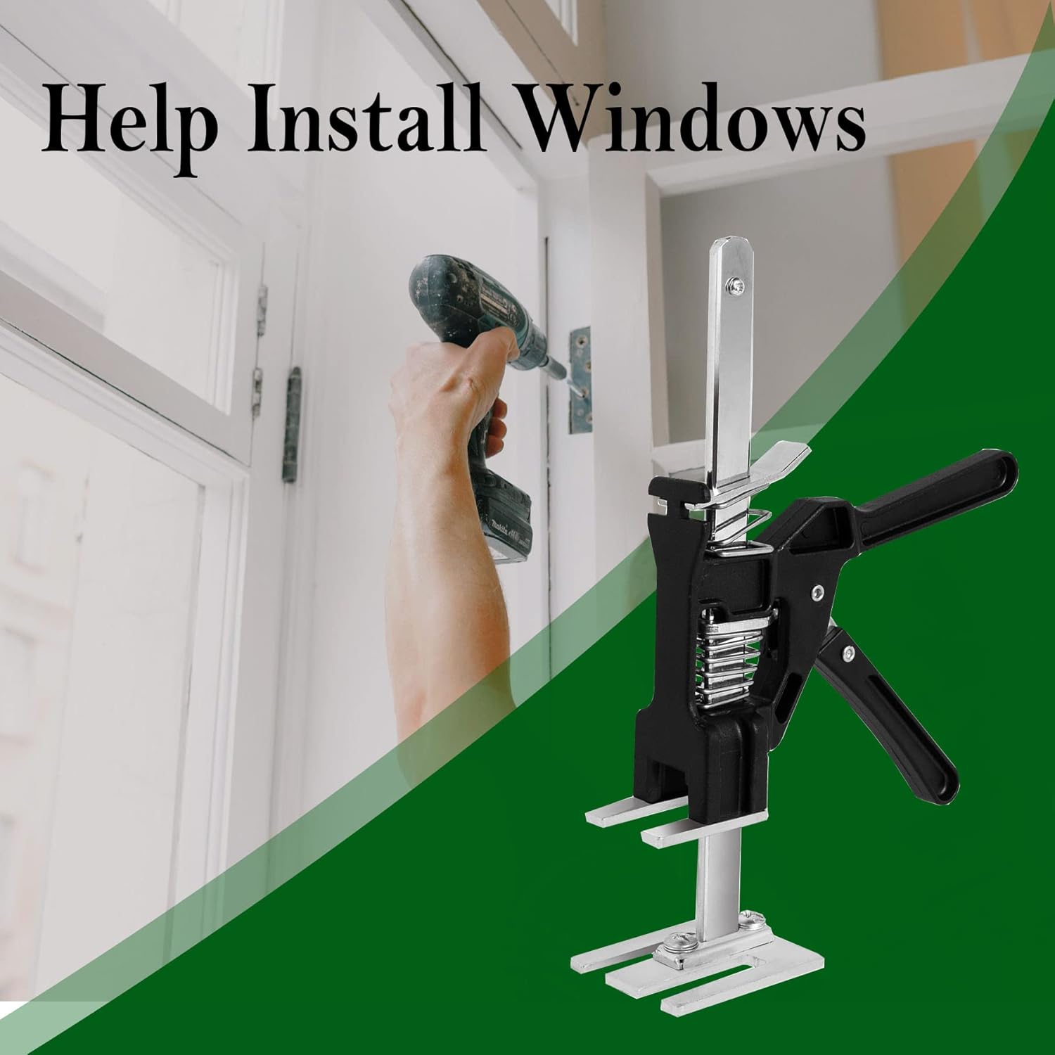 2 Packs Arm Jack Lift Hand Lifting Tool Jack Multi-function Height Adjustment Lifting Device Door Panel Lifting Cabinet Jack Tile Height Adjuster Metal Effort Elevator,Lift up to 300 Lb/4.3in Pack of 2