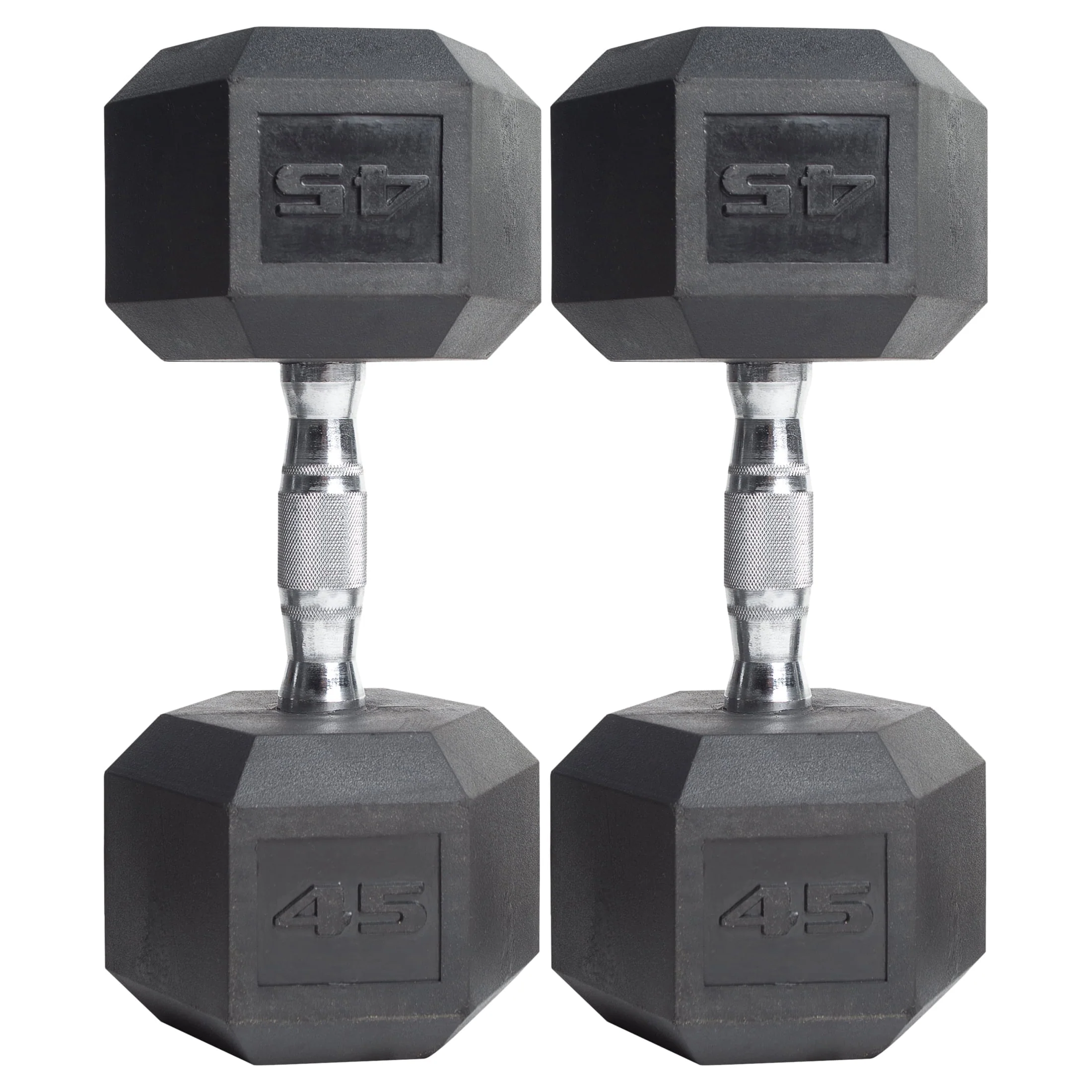 CAP Barbell, 20lb Coated Rubber Hex Dumbbell, Pair