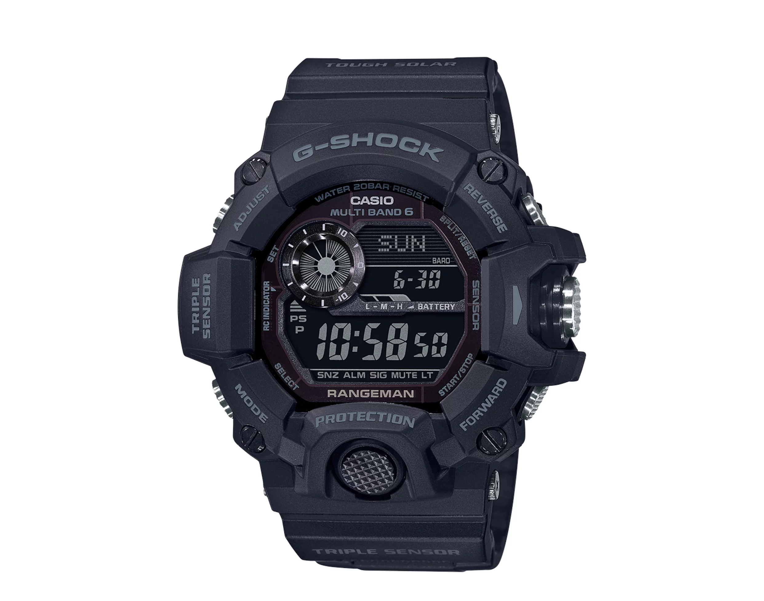 Casio G-Shock GW9400 Rangeman Blackout Digital Resin Men's Watch - Curated Treasures Market
