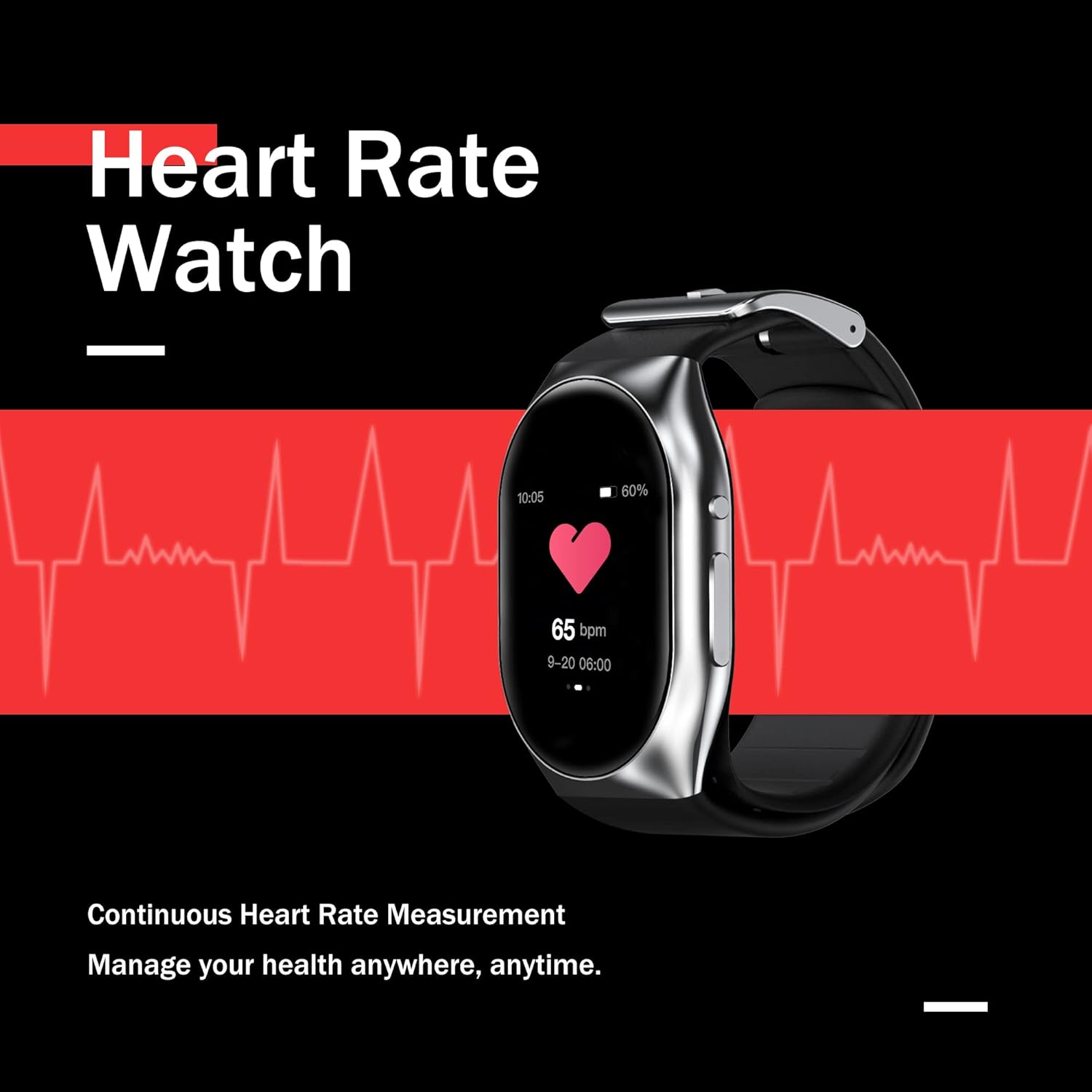 BP Doctor Pro Smartwatch, BP Monitor Watch for Blood Oxygen, HRV, Heart Rate, Sleep and Sports Wrist BP Monitor App for Android iOS (Sliver)