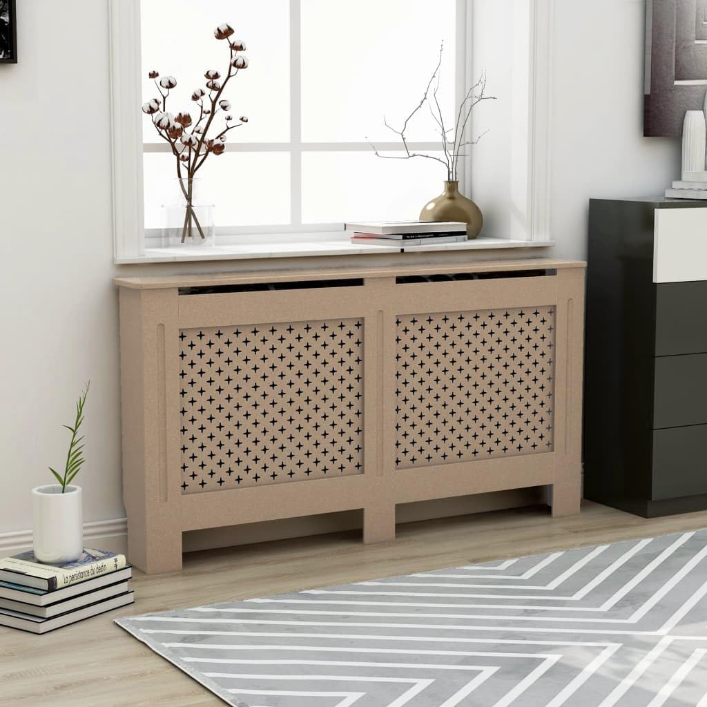 Radiator Cover 59.8"x7.5"x31.9" MDF,Home & Garden Household Appliance Accessories Heating Radiator Accessories