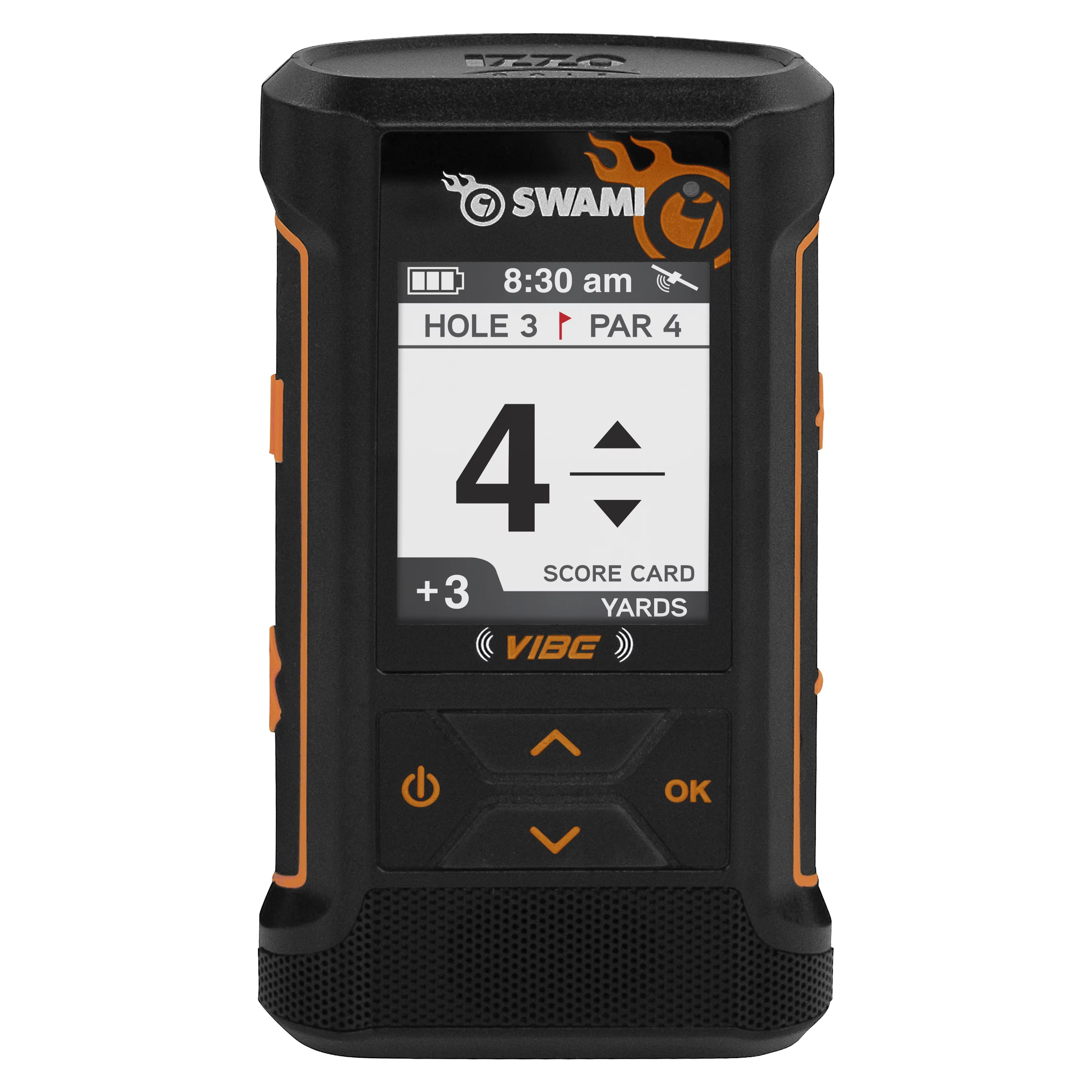 Izzo Golf Swami VIBE GPS Rangefinder with Bluetooth Speaker, Magnetic Cart Mount - Curated Treasures Market