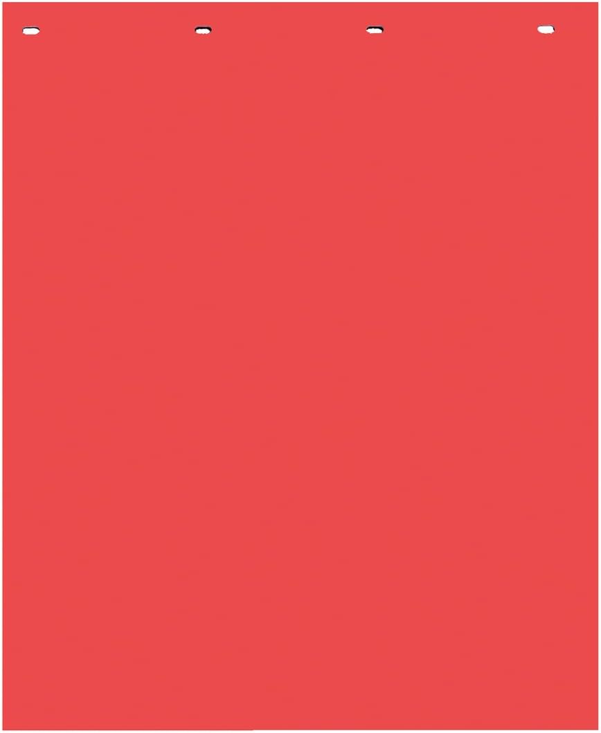 Buyers Products Polymer Semi-Truck Mud Flaps - Pair, 24in.W x 30in.L, Red, Model Number RC30PPR Pack of 2
