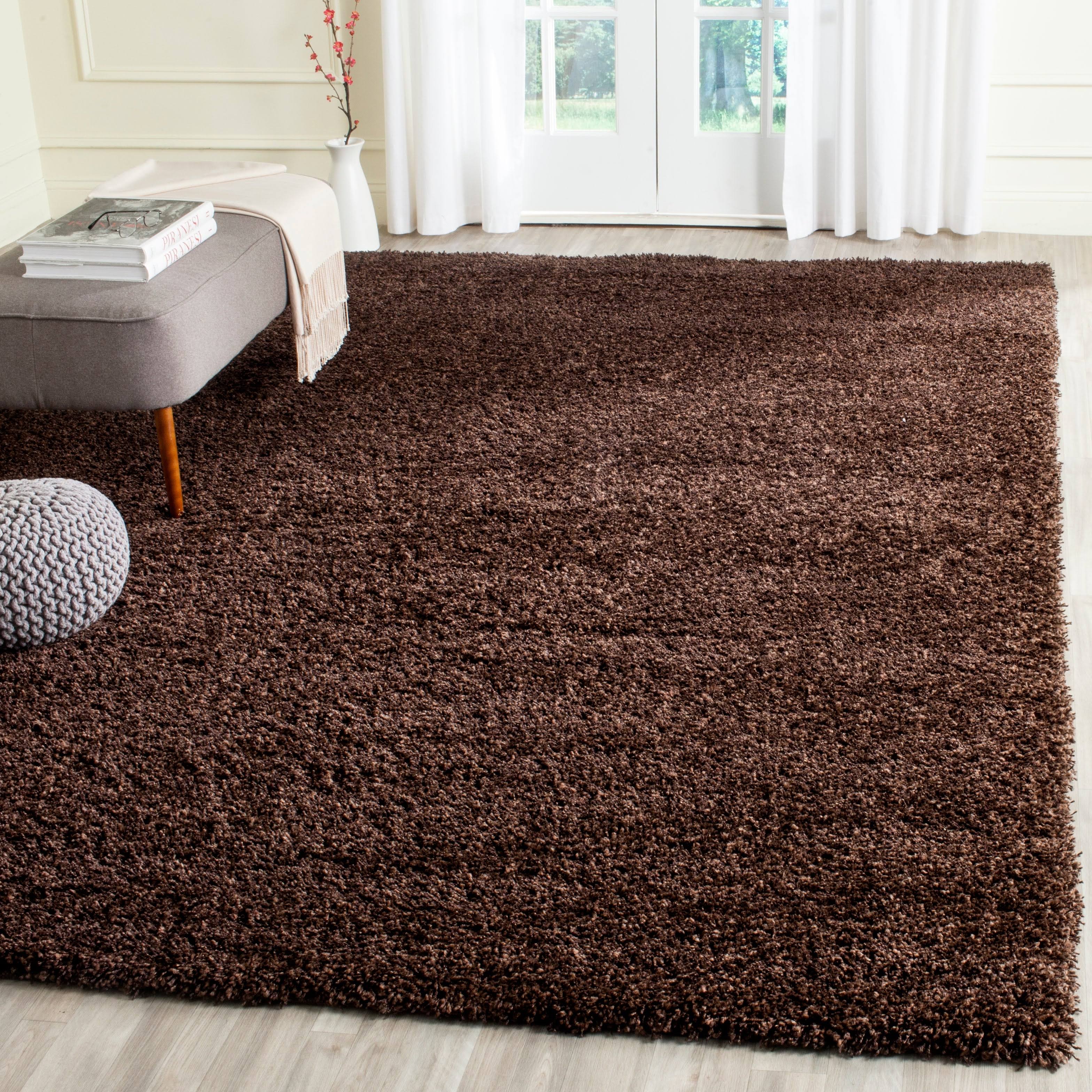 Safavieh California Shag SG151-4040 2&3x22 x 15& Red Runner