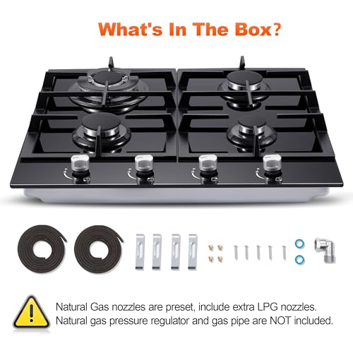 Amzgachfktch Black Gas Cooktop