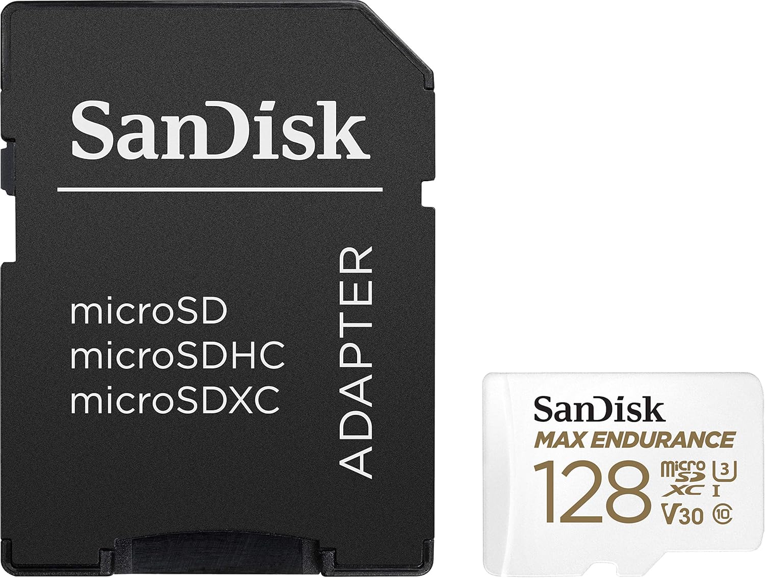 SanDisk 256GB MAX Endurance microSDXC Card with Adapter for Home Security Cameras and Dash cams - C10, U3, V30, 4K UHD, Micro SD Card - SDSQQVR-256G-GN6IA