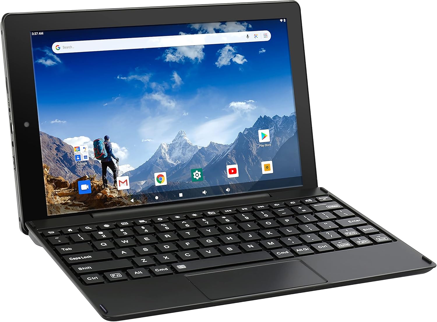 Venturer 10" 32GB Storage 2GB RAM Android 10 Tablet with Detachable Keyboard (Marigold)