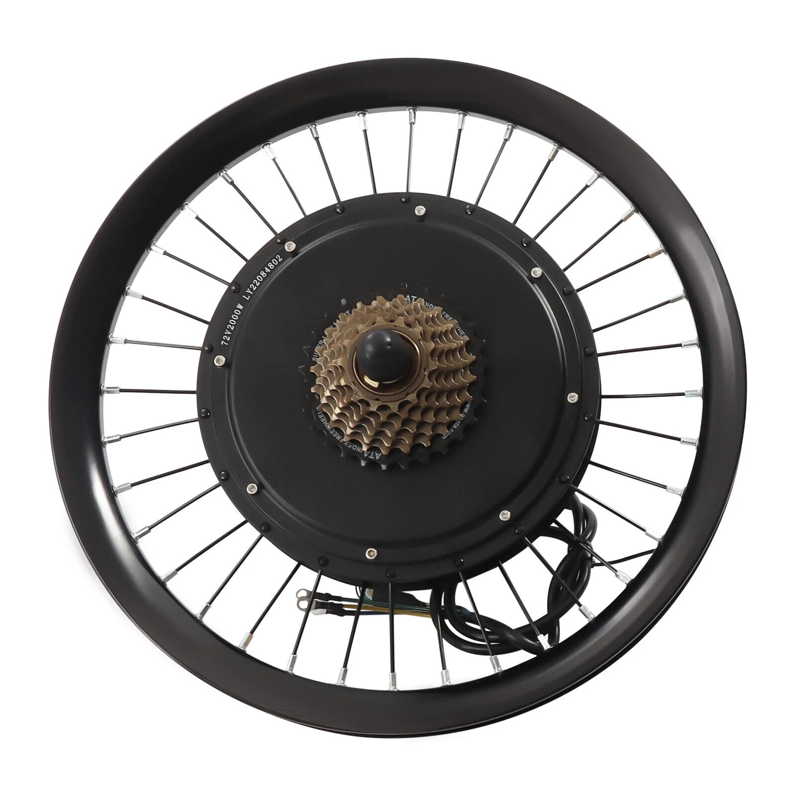 60N.M 20'' Rear Wheel Electric Bicycle Conversion Kit E Bike Motor LCD 72V 2000W fits 20-inch Bikes 560rpm
