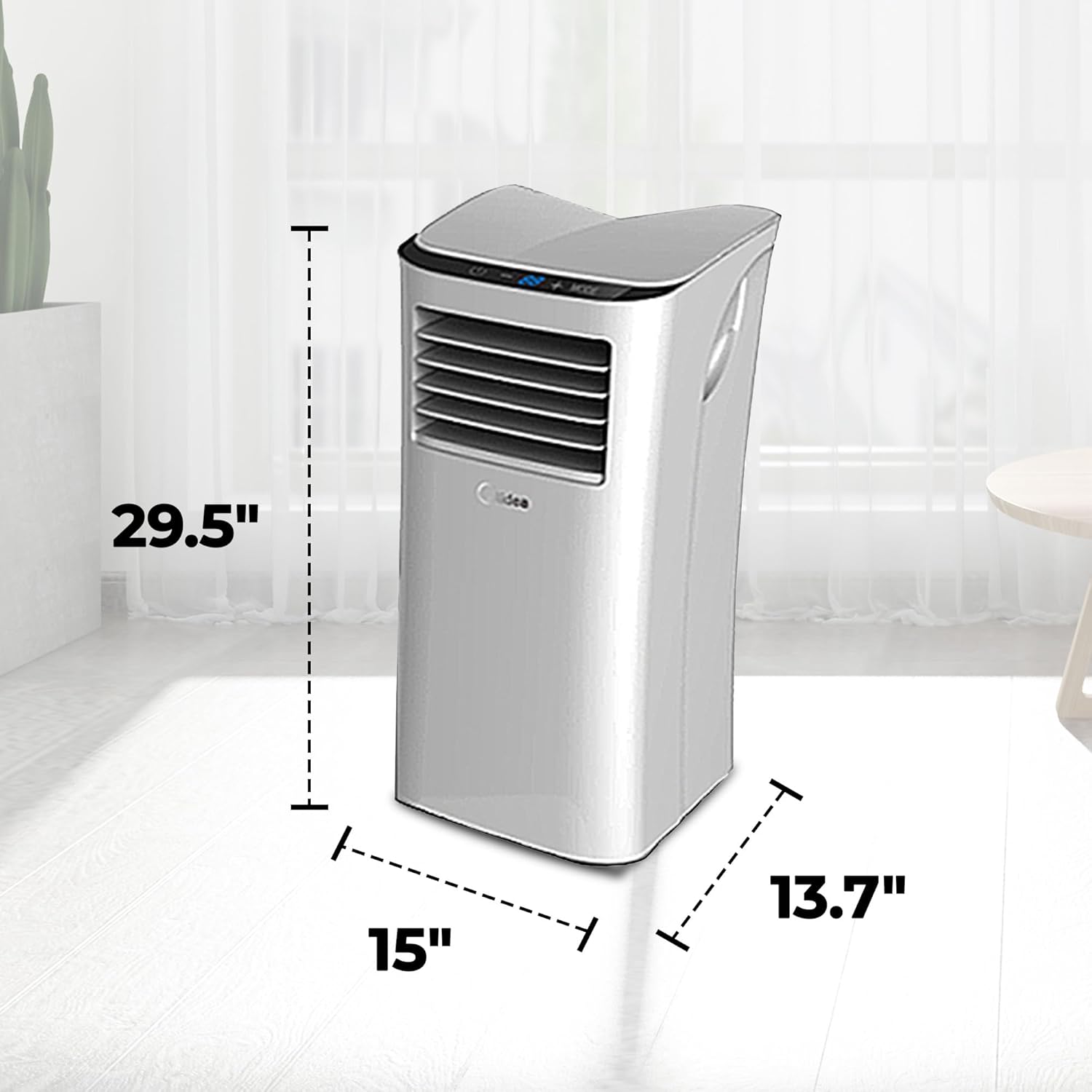 S2 Series 5,000 BTU Portable Air Conditioner Corded Electric Cooling Fan Unit with Window Exhaust Kit for Home and Office Room Use