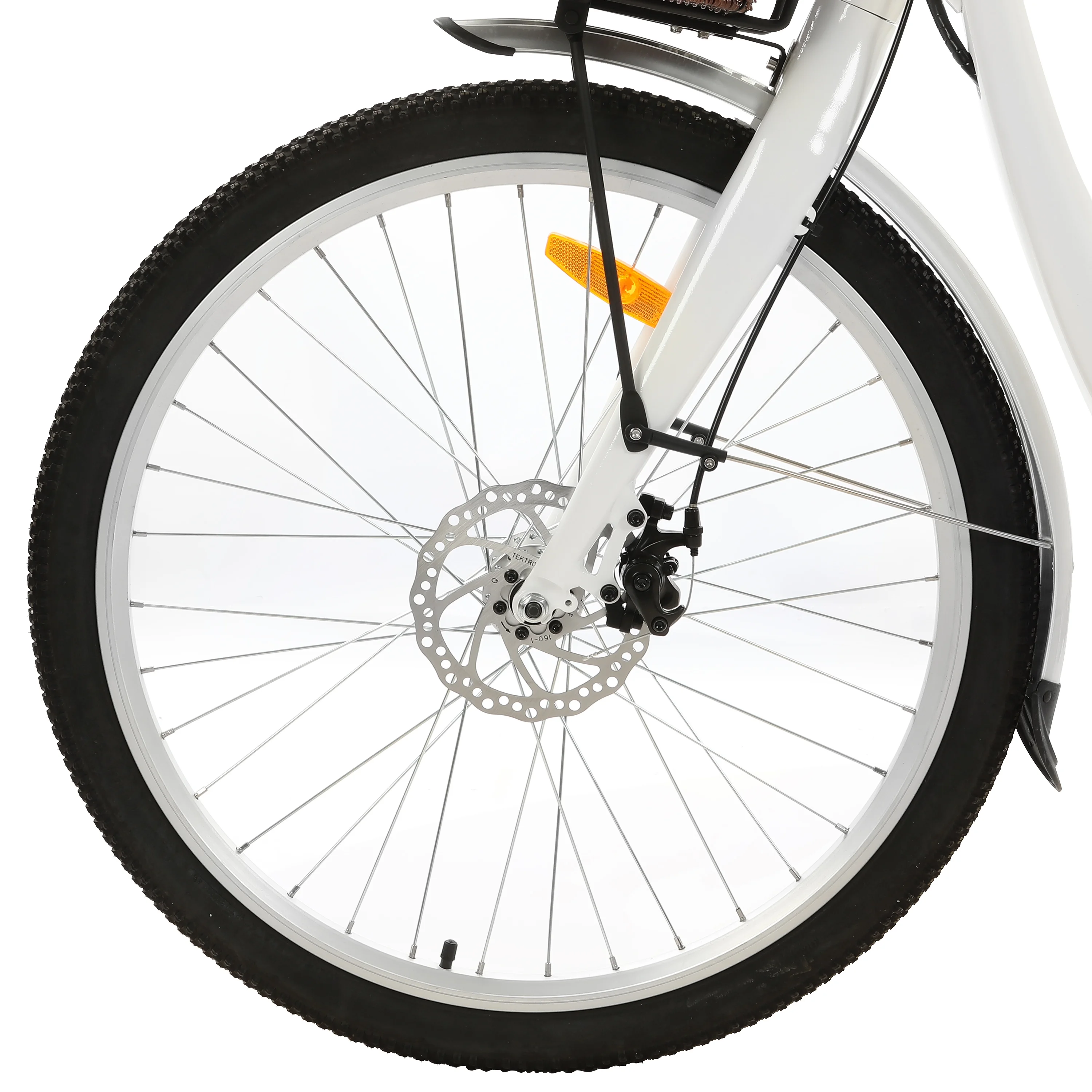 ECOTRIC Electric Bike EBike 26" 36V 10AH Bicycle Li-ion Battery City Moped 500W Women Girls USB Port Bike Shimaro Motor Throttle & Pedal Assist With Basket and rear rack For Adults