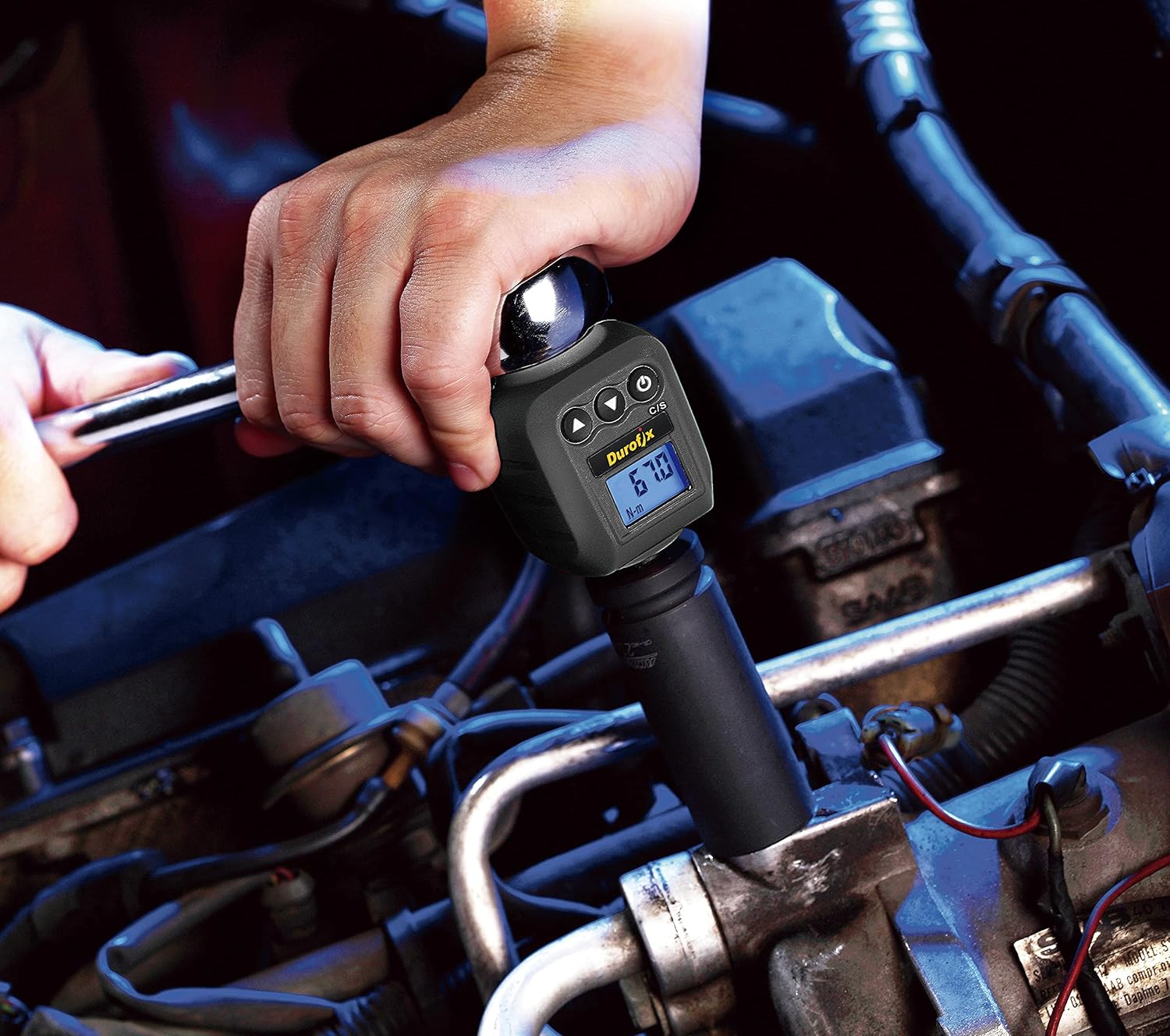 Durofix RM602-4A 1/2” (25 to 250 ft-lbs.) Heavy Duty Digital Torque Adapter with Buzzer and LED Flash Notification – ISO 6789 Standards with Certificate of Calibration