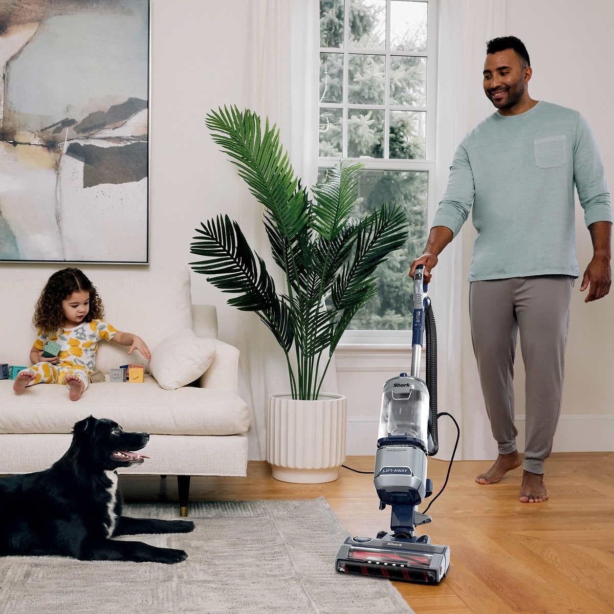 Shark UV900 Pet Performance Plus Lift-Away Upright Vaccum with DuoClean PowerFins HairPro & Odor Neutralizer Technology, Anti-Allergen Complete Seal Technology & HEPA Filter, Navy/Silver
