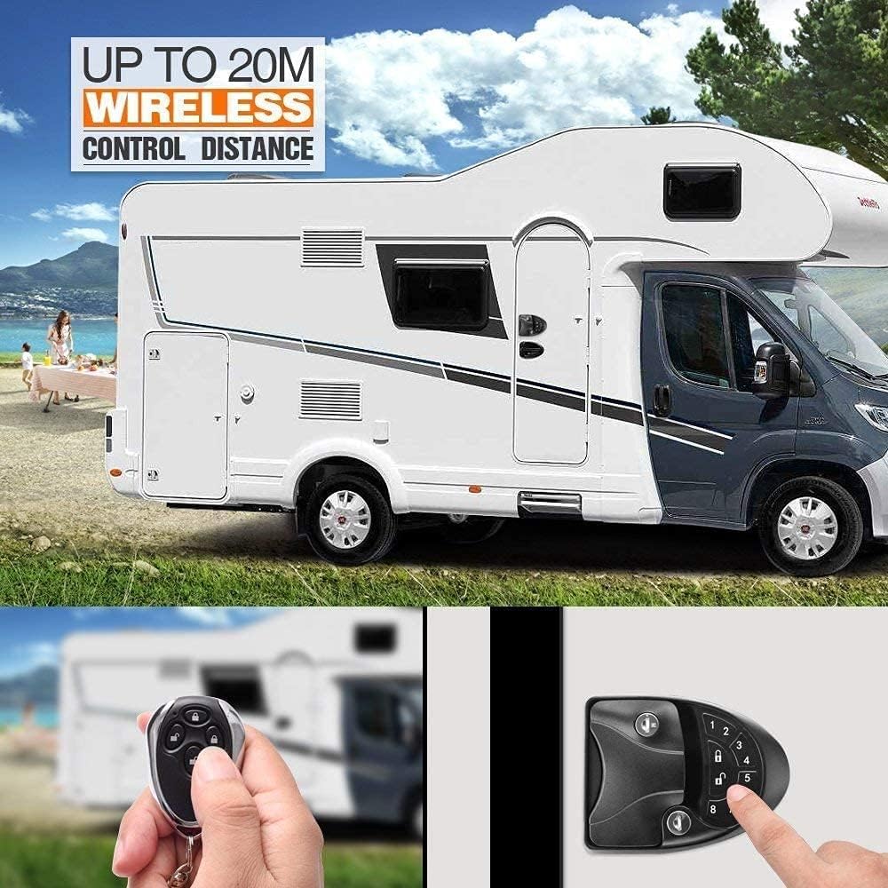 RV Keyless Entry Door Lock RV Door Lock Latch Camper Keyless Entry Door Lock RV Keypad Lock Camper Door Lock Handle Knob Deadbolt Camper RV Trailer