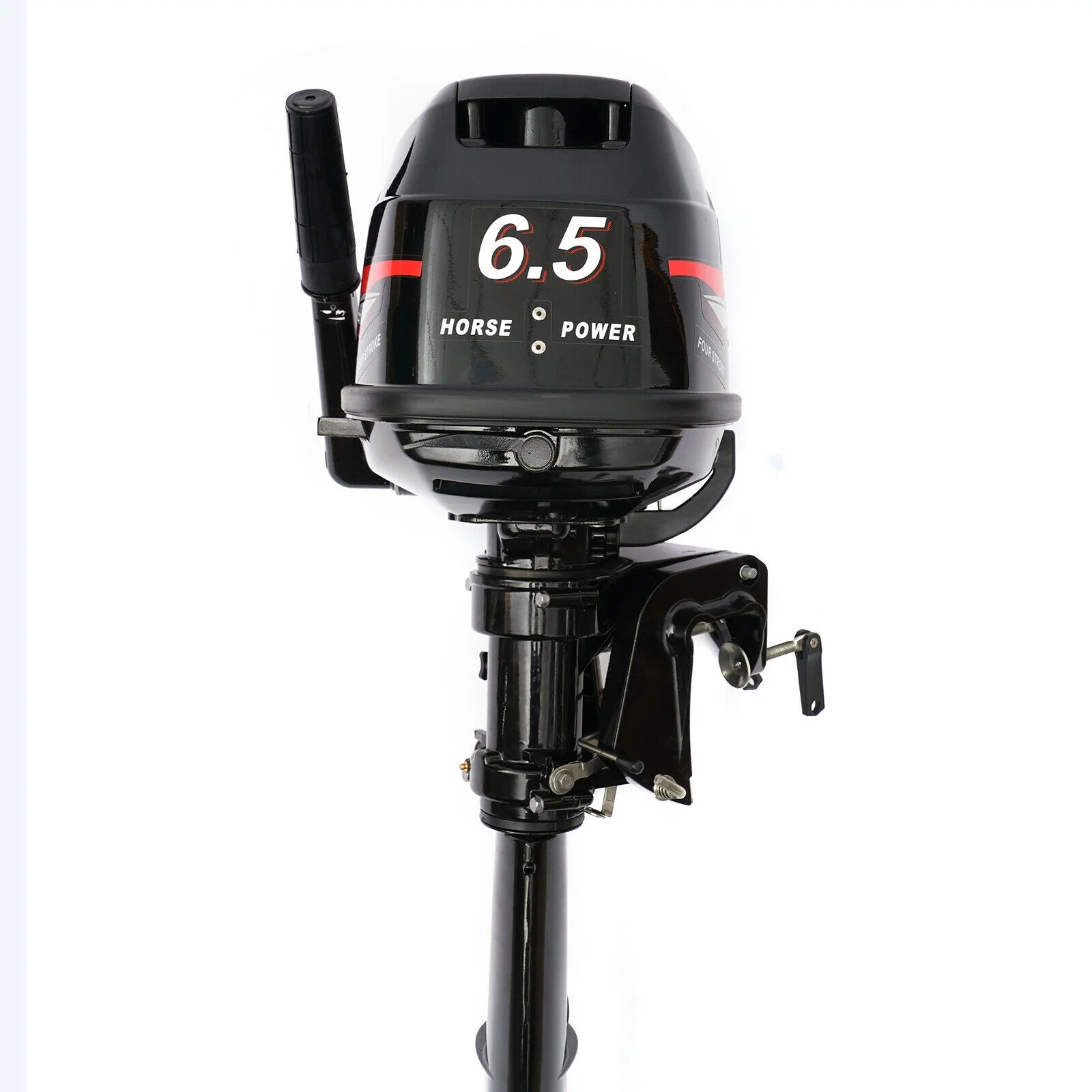 4 stroke 6.5 HP Outboard Motor Engine, 123CC 4800W Gasoline Power Boat Motor Engine with Water Cooling CDI System, Mud Motor Kit, Water Power Equipment for Plate Stern Plate Height of 17 Inches Boat… - Curated Treasures Market