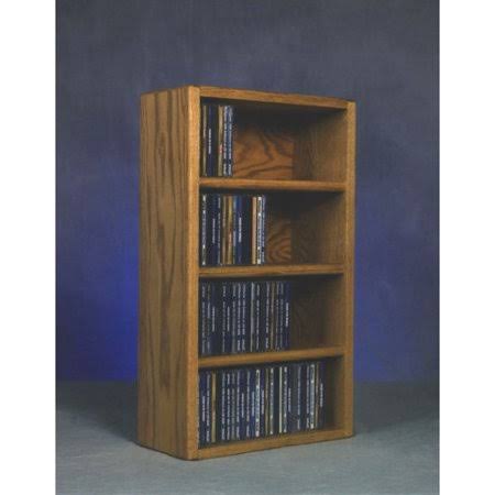 Wood Shed 400 Series 104 CD Wall Mounted Multimedia Storage Rack; Unfinished