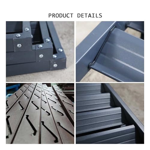 ZQKJLH Heavy Duty Air Conditioner Cover Outdoor Privacy Fence Screen Trash Can Enclosure Aluminum Window Protective AC Heat Pumps Rack Dustproof Condensing Unit Flower Stand Garden Fence