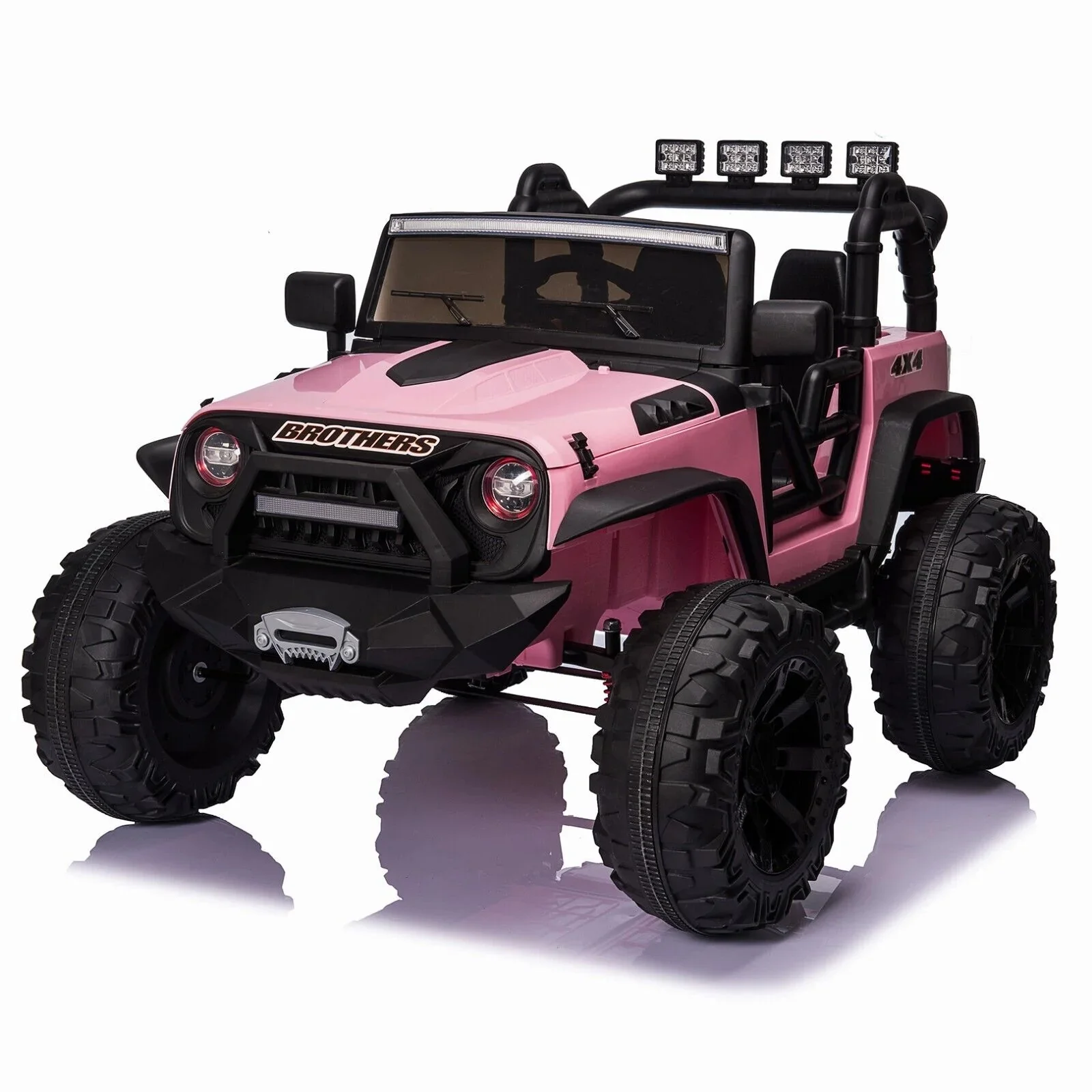 2-Seater 24V Ride-On Truck Toy with Remote Control and 400W Power for Kids - Curated Treasures Market