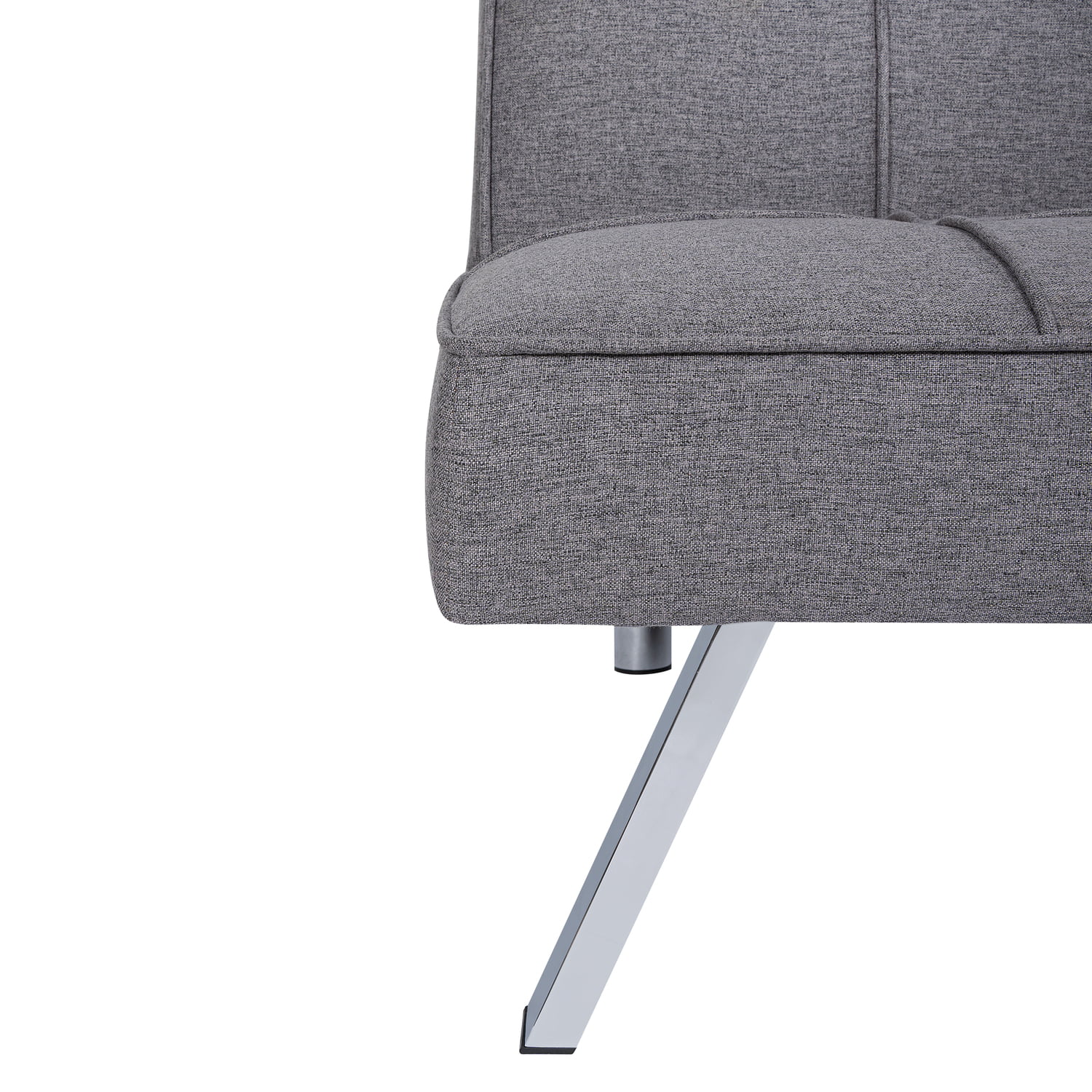 Madison Modern Comfort Futon Sofa Bed by Naomi Home-Color:Gray