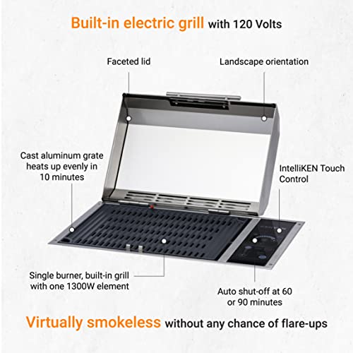 Kenyon Frontier All Seasons Built-In Stainless Steel Electric Grill