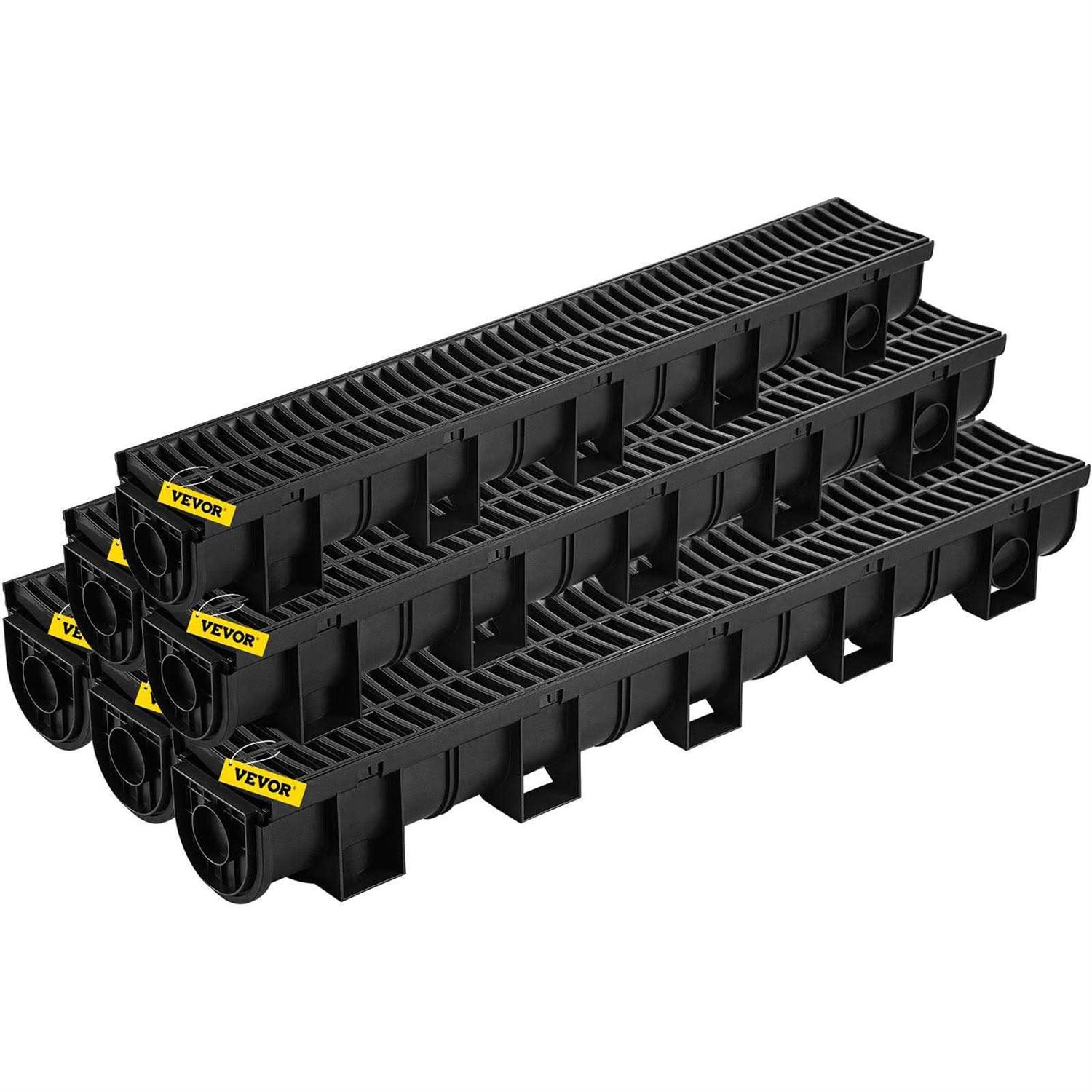 VEVOR Driveway Trench Drain System 6-Pack 6-Count Drain Cleaner Drop-in Tablet - Shop Hardware Tools Online Store