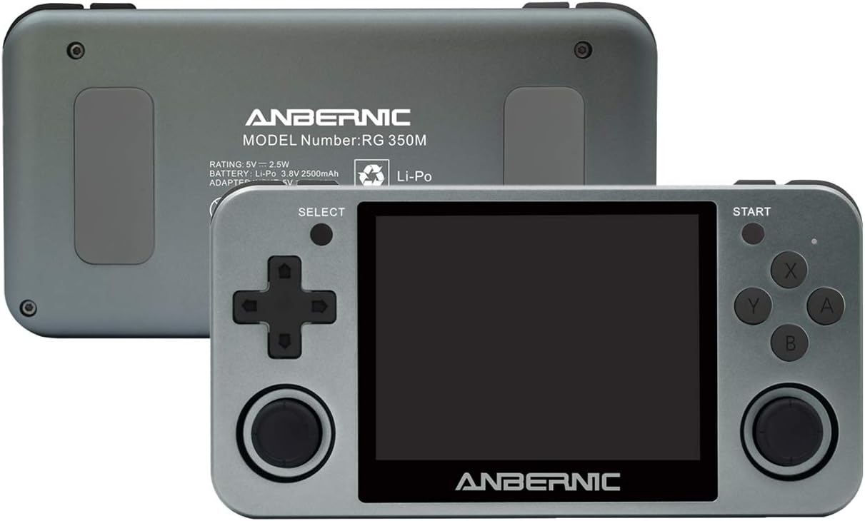 HAIHUANG Handheld Game Console,RG350M Retro Game Console OpenDingux Tony System with 32G TF Card ,Portable Game Console 3.5 Inch HD Screen Supports HDMI Output and 3.5mm Sound Headphones