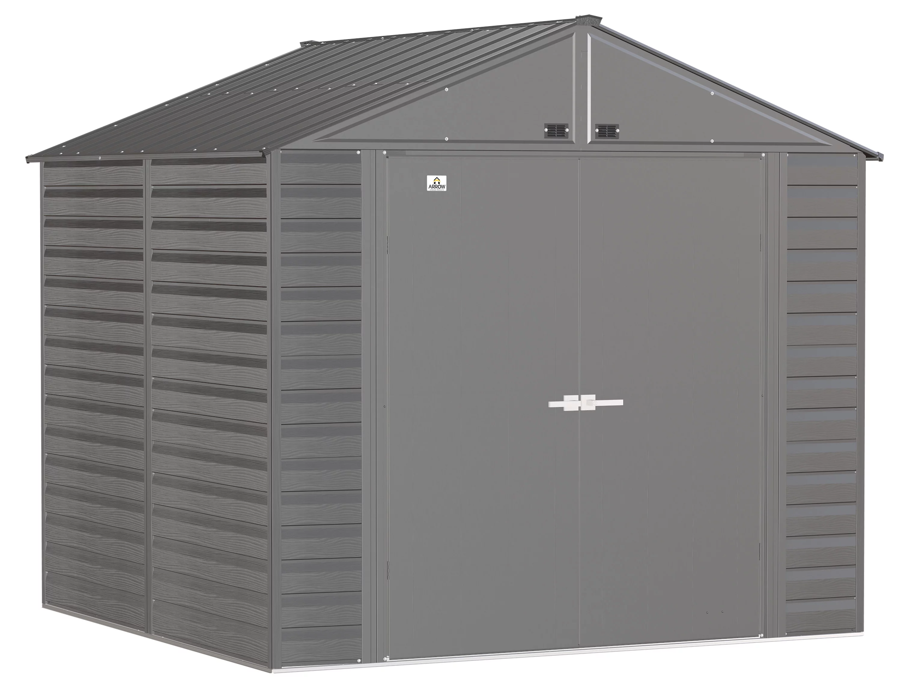 Arrow Select Steel Storage Shed, 8x8, Charcoal - Curated Treasures Market
