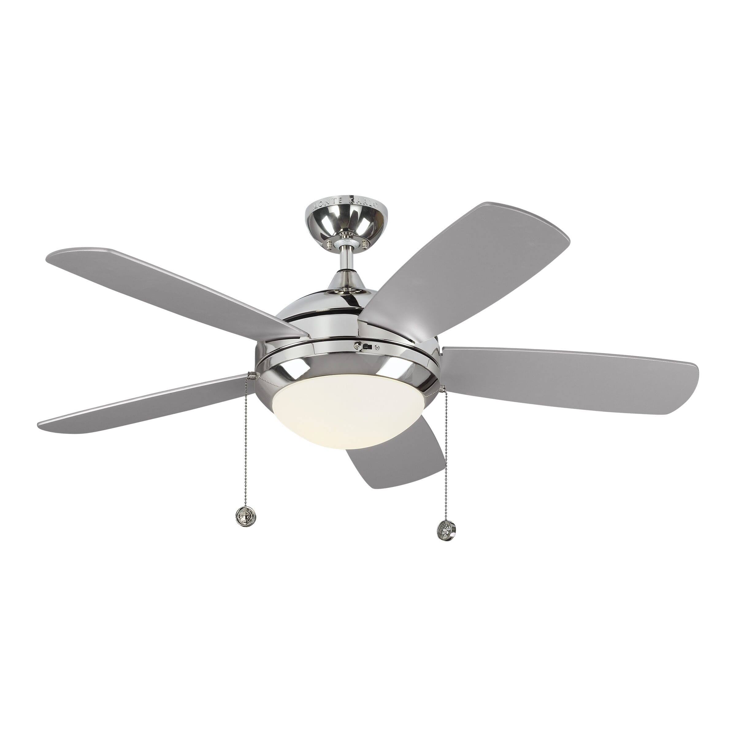Monte Carlo 44x22 Discus Classic II Ceiling Fan - Polished Nickel - 5DIC44PND-V1