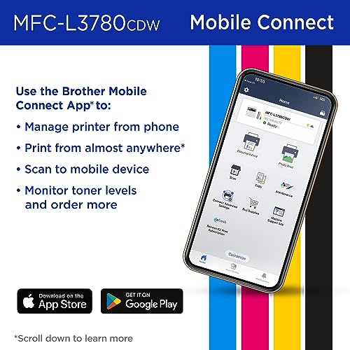 Brother HL-L3210CW Compact Digital Color Printer Providing Laser Printer Quality Results with Wireless
