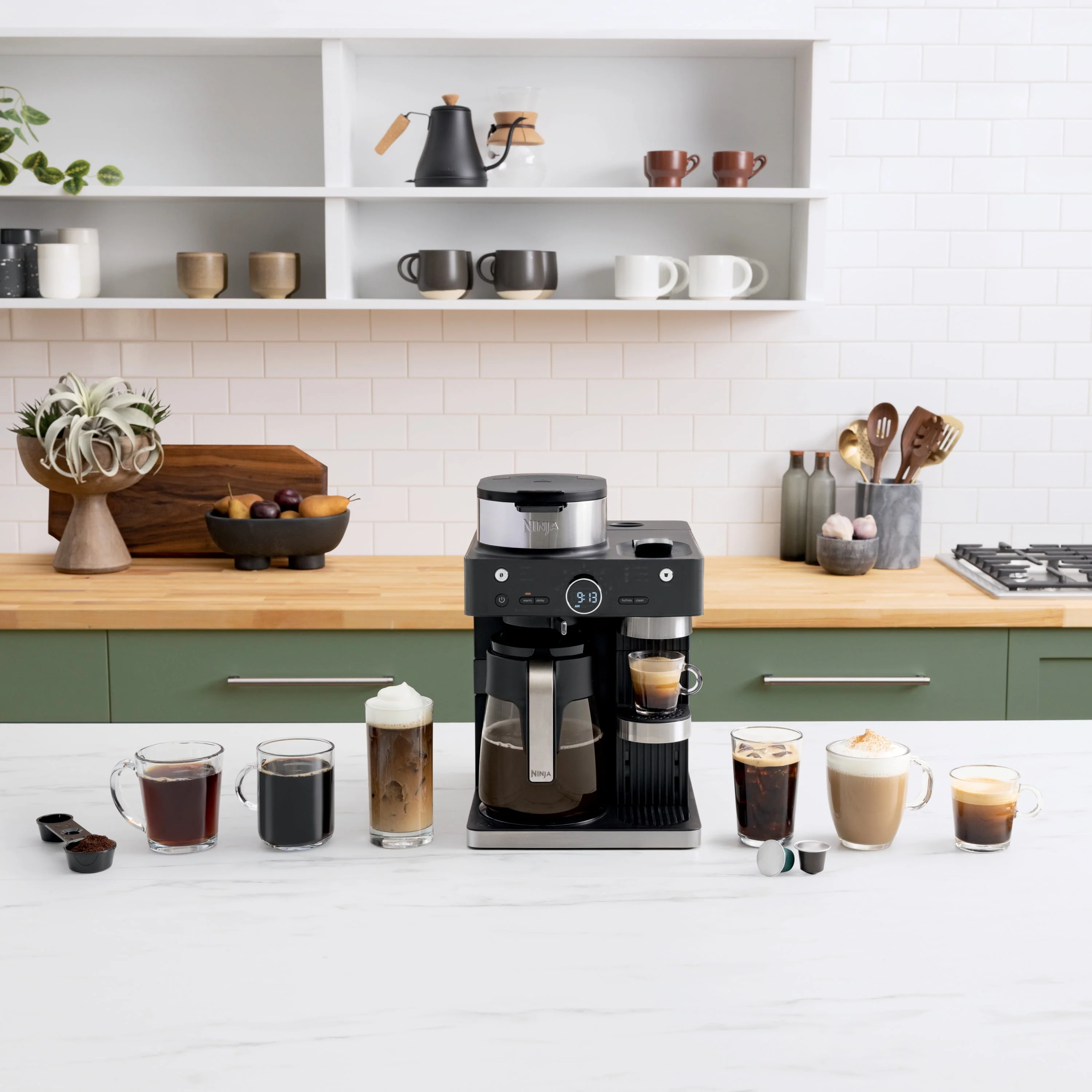 Ninja CFN601 Espresso & Coffee Barista System, Single-Serve Coffee & Nespresso Capsule Compatible