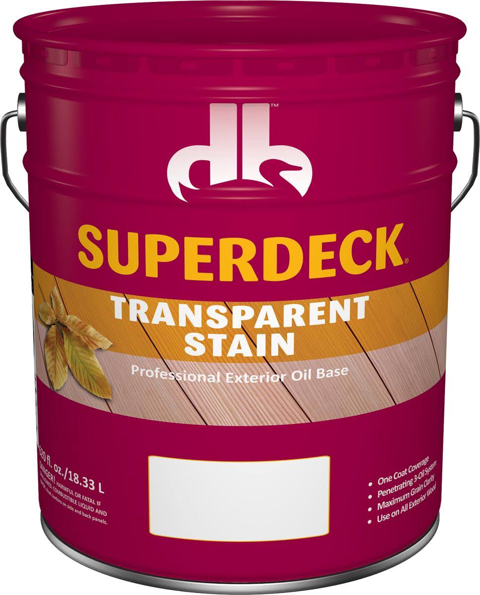 Duckback DB0019075-20 Transparent Stain, Canyon Brown, 5 Gal Pail