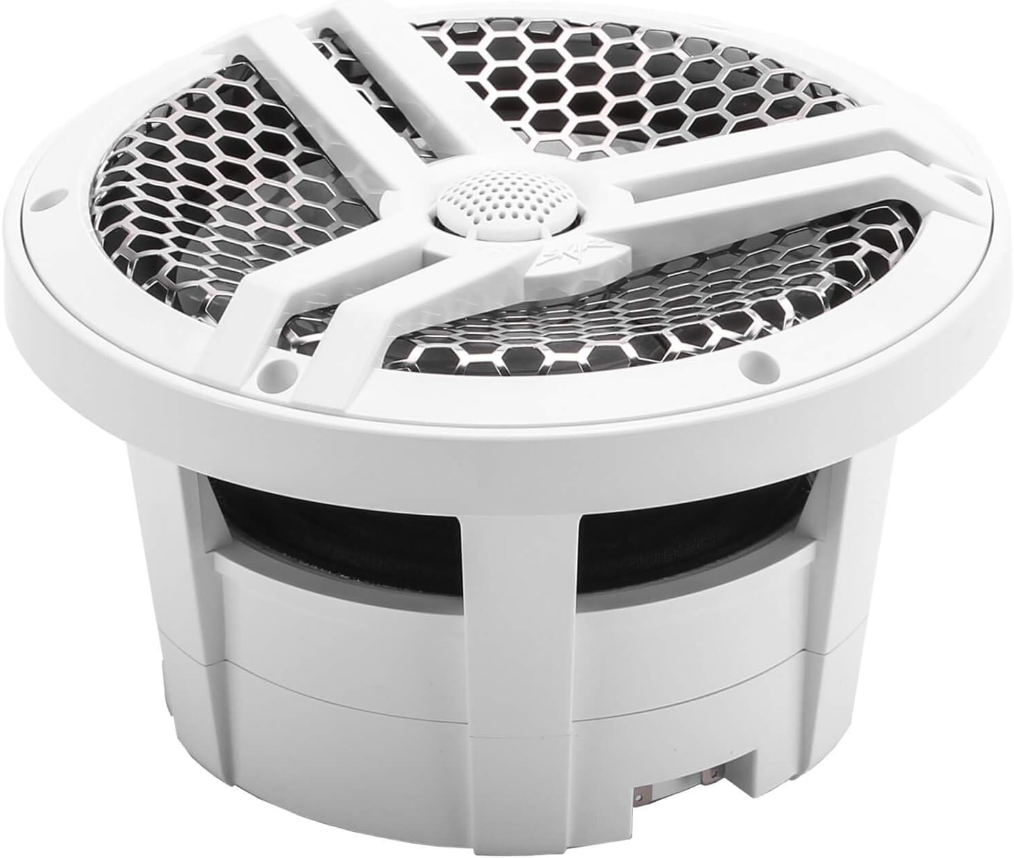 Skar Audio SK8M 8" 2-Way Marine Full Range 500 Watt Coaxial Speakers, Pair (White)