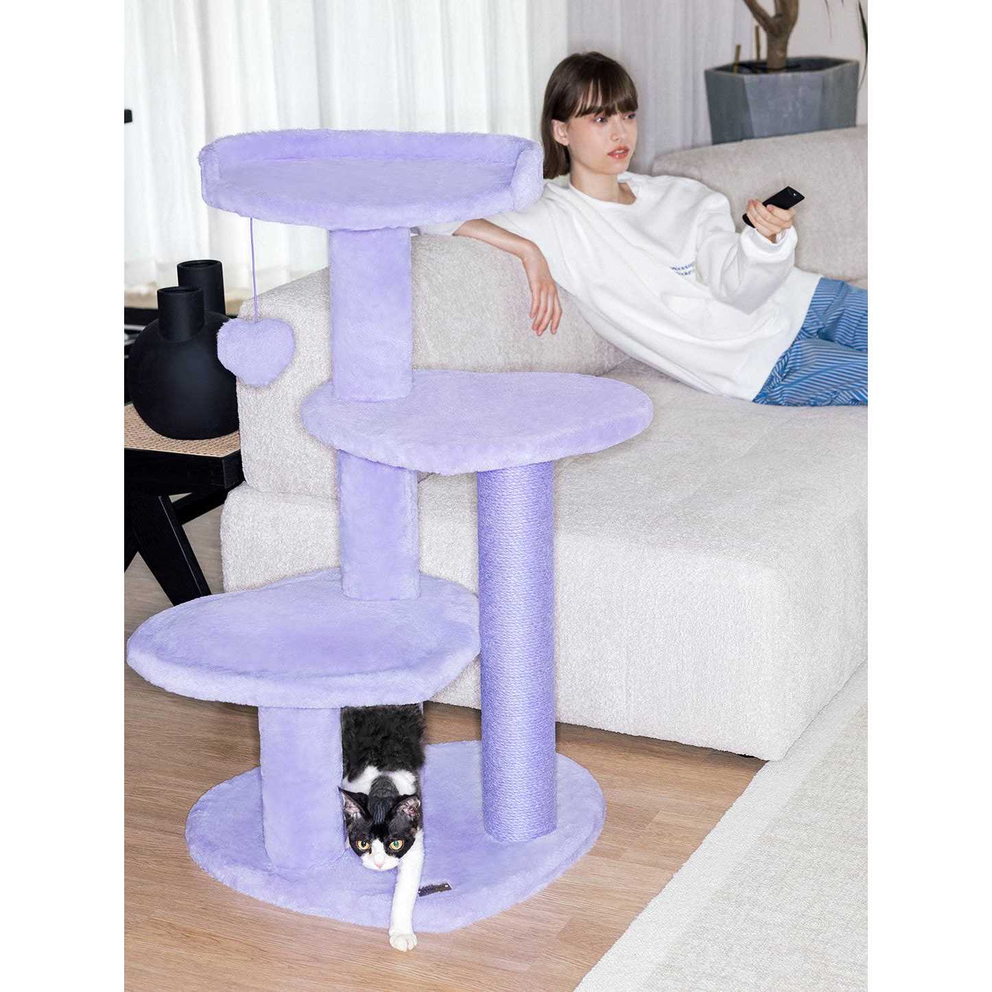 Heartpurrple Cat Climber Tree by Vetreska - Pet Supplies online store