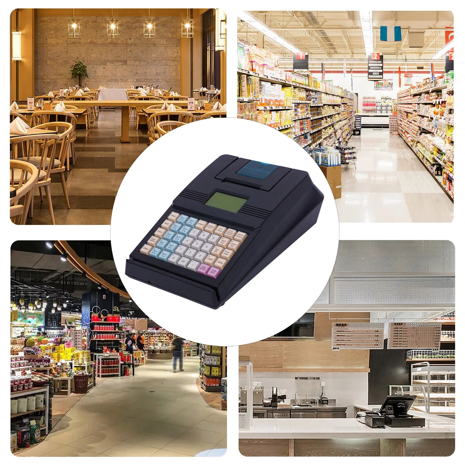 MIDUO 110V USB Electronic Cash Register For Supermarket POS Casher System