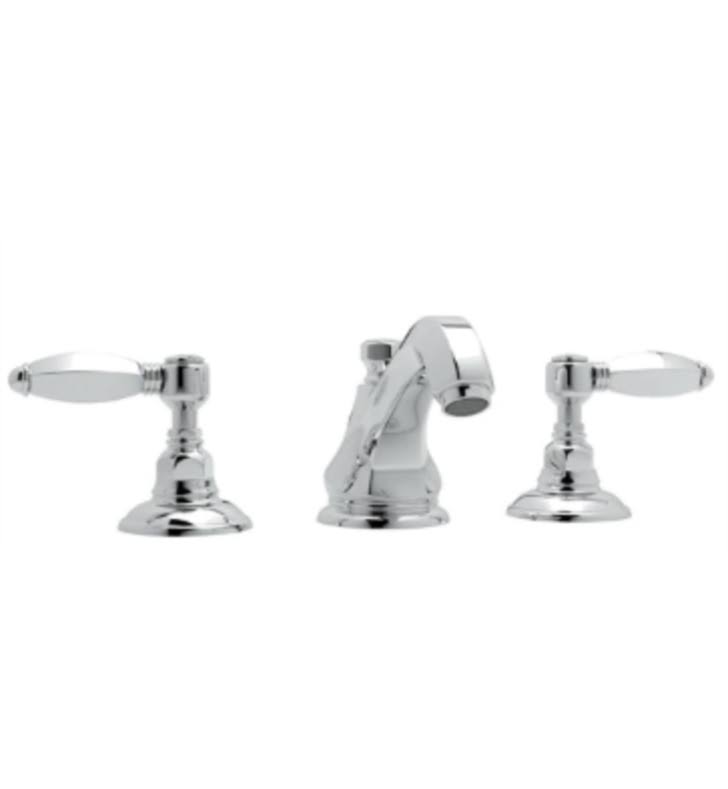Rohl Hex A1808LHPN-2 Widespread Lavatory Faucet - Polished Nickel