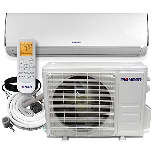 Pioneer Diamante Series Ductless Mini-Split Air Conditioner Heat Pump Full Set with 16 Ft. Kit