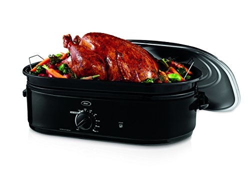 Oster Roaster Oven With Self-Basting Lid 18 Quart Ckstrs18 Knob countertop oven