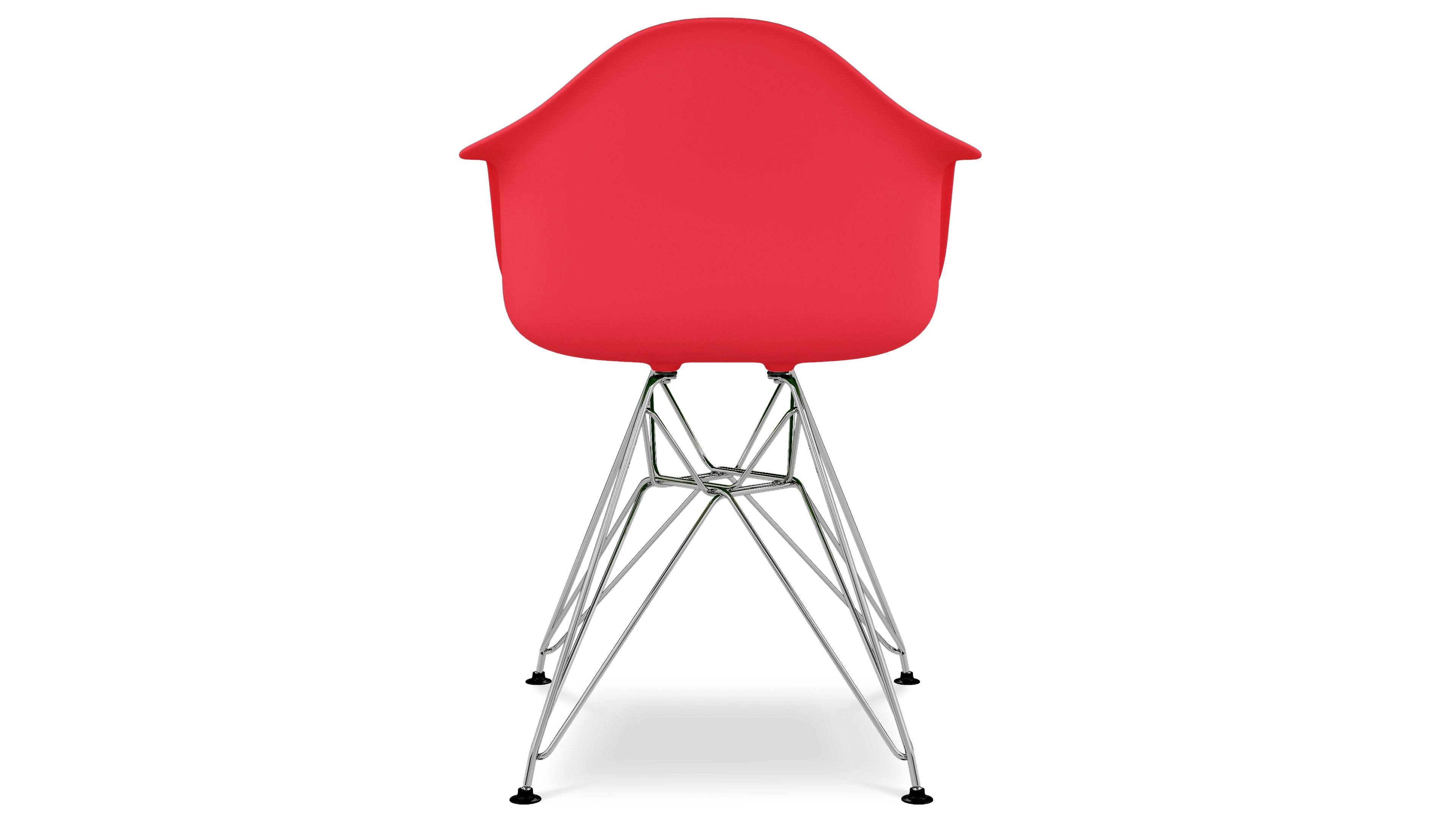 Eiffel Mid Century Modern Armchair | Red