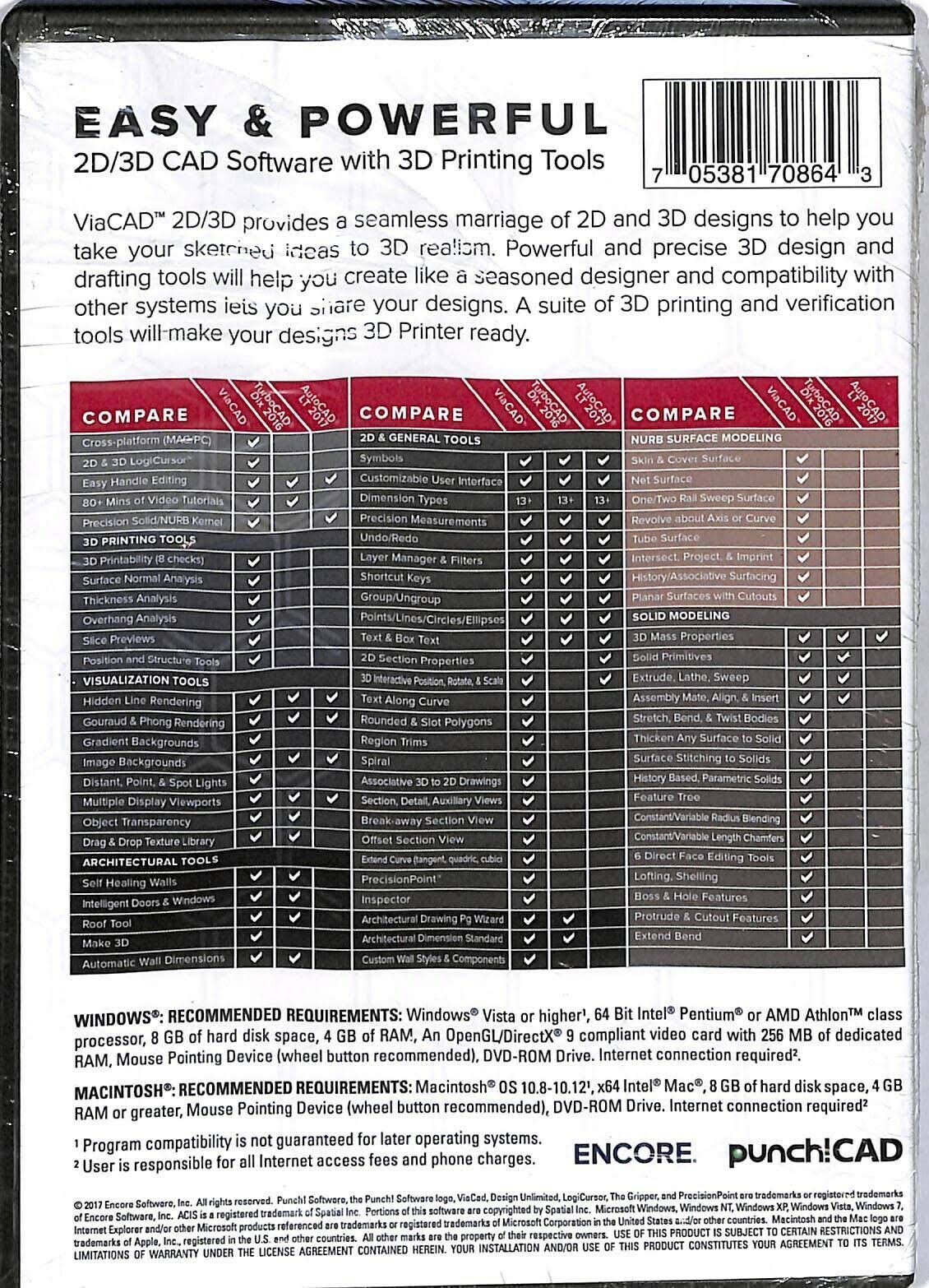 ViaCAD 2D/3D Version 10 PC/Mac CAD Software