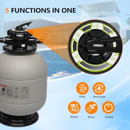 VINGLI 24in Sand Pool Filter Tank