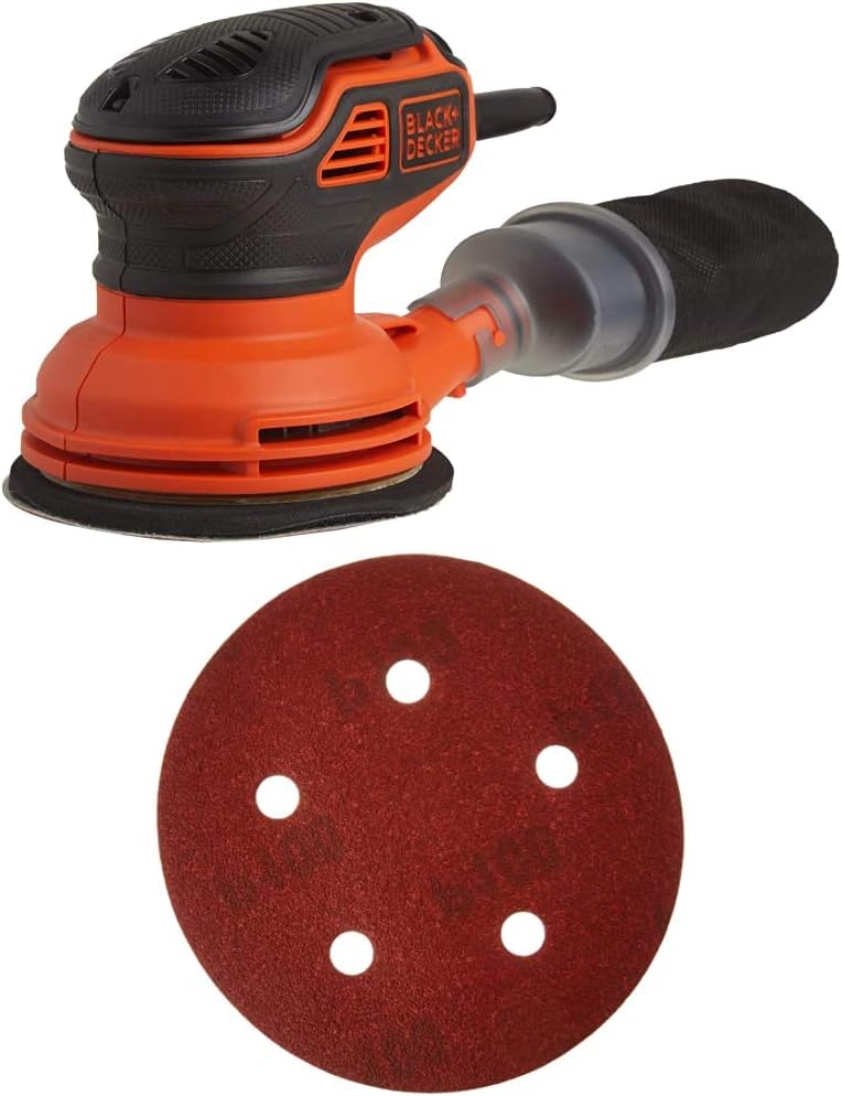 BLACK+DECKER 2.4 Amp 5 in. Electric Random Orbit Sander (BDERO600) Pack of 2