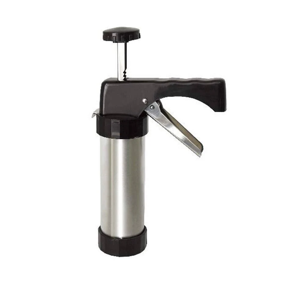 Cookie Press Gun Cookie Making Machine,Multi Pattern Flower Dessert Extruder Cake Decoration 13 Cookie Blades 8 Pastry Nozzles C