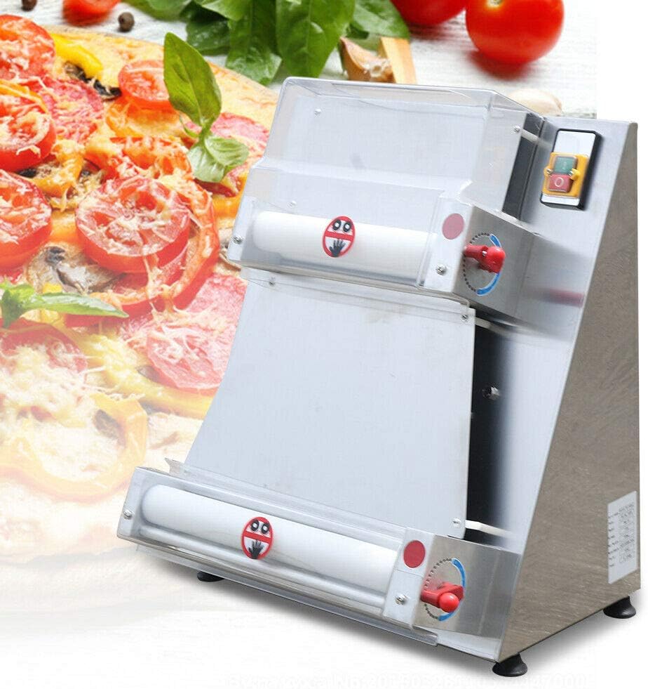 Dough Roller Sheeter, 15" Electric Pizza Dough Roller Sheeter Pastry Press Machine 3-15 inchs Pizza Making Machine for Pizza Bread and Pasta (370W)