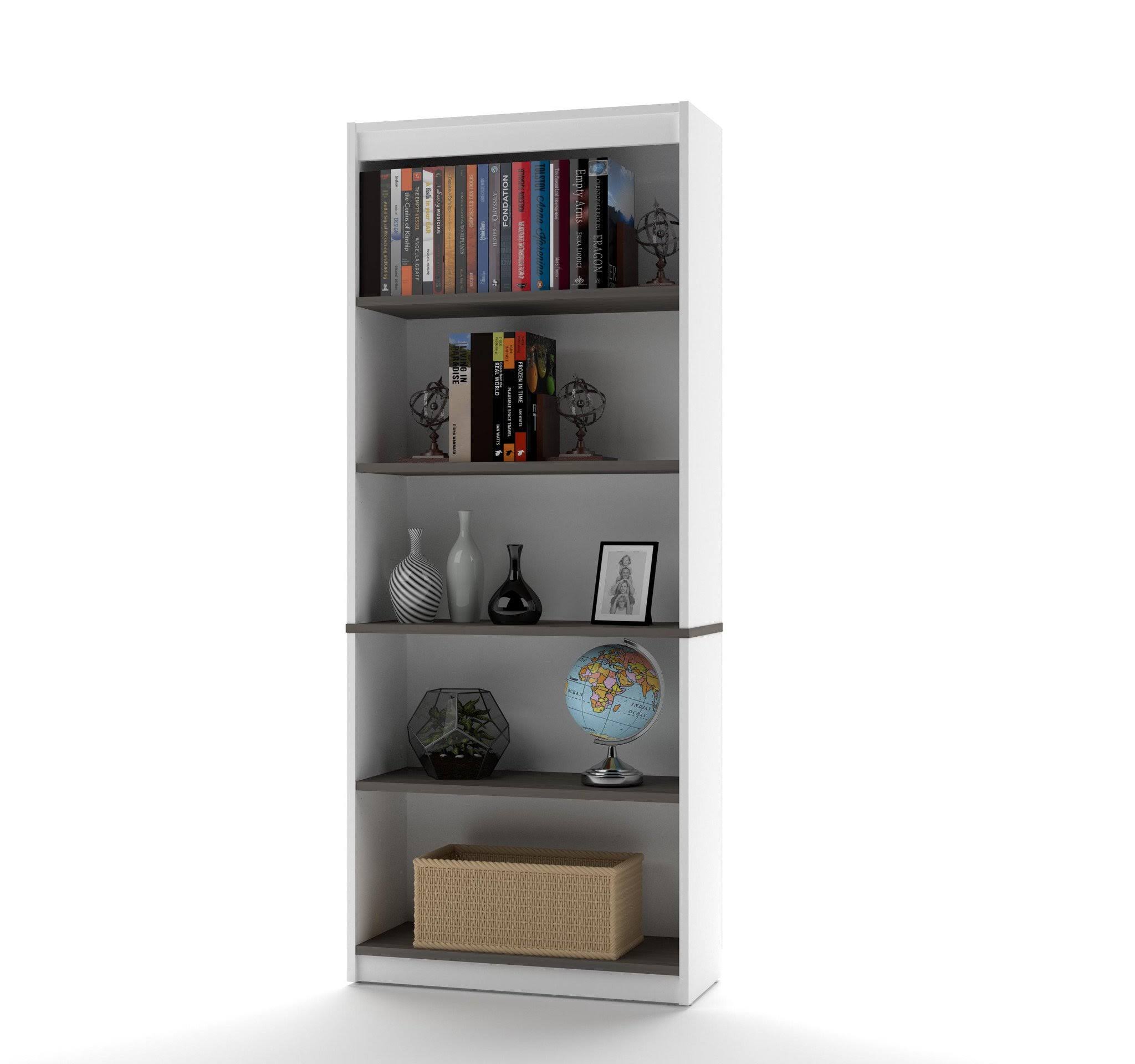 Bestar 92850-52 Innova U-Shaped Workstation in White and Antigua