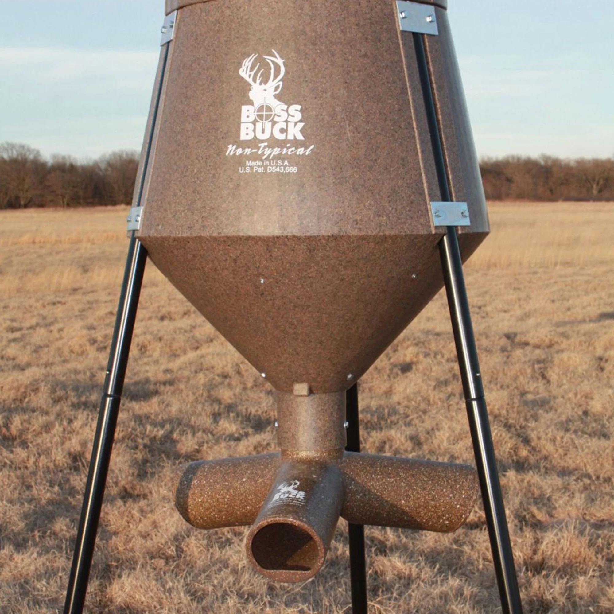 Boss Buck Gravity Fed Tripod Deer Corn & Protein Pellet Feeder (3 Pack)