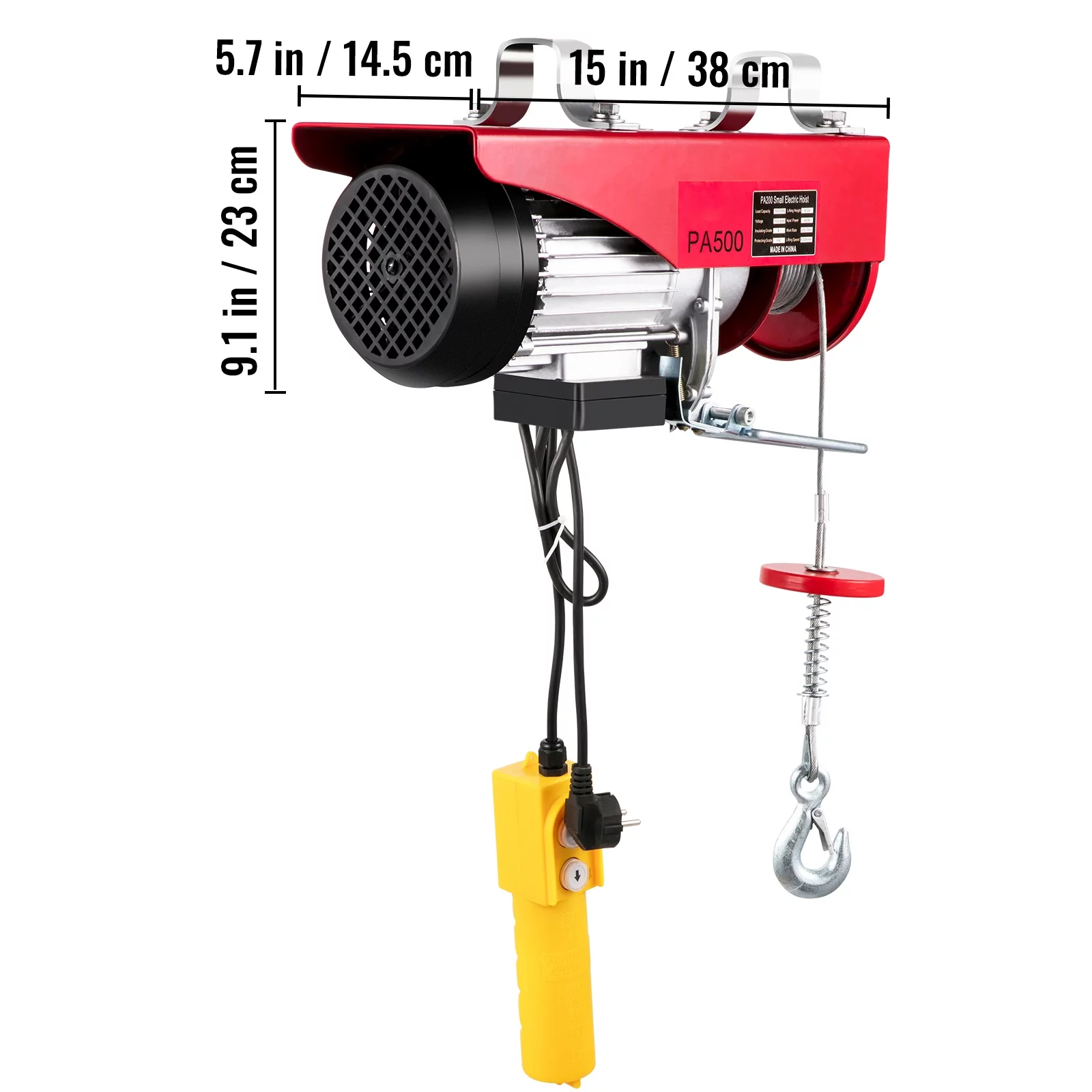 BENTISM Lift Electric Hoist 1100lbs, Electric Hoist 110v, Remote Control Electric Winch Overhead Crane Lift Electric Wire Hoist for Factories, Warehouses, Construction, Building, Goods Lifting - Curated Treasures Market