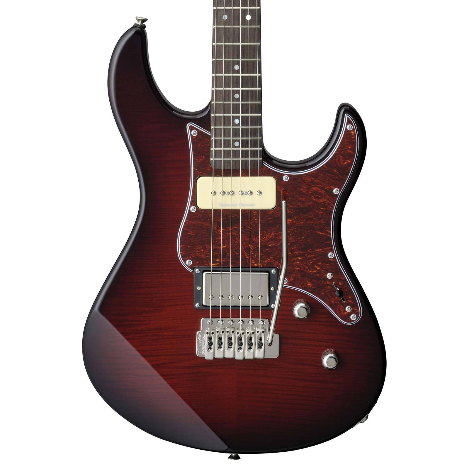 Yamaha Pacifica 611VFM Electric Guitar - Dark Red Burst with Rosewood Fretboard