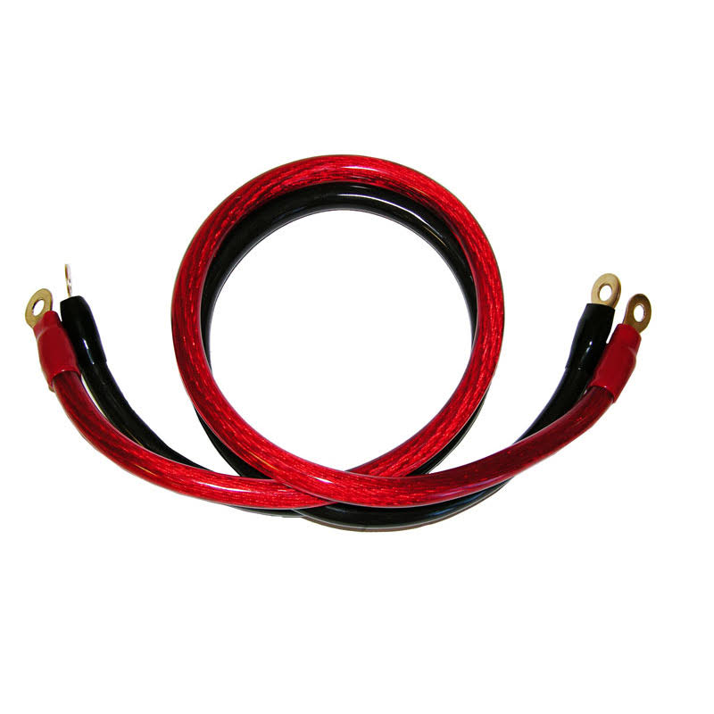 Power Bright 2-awg12 2 AWG Gauge 12-Foot Professional Series Inverter Cables 2000-2500 Watt