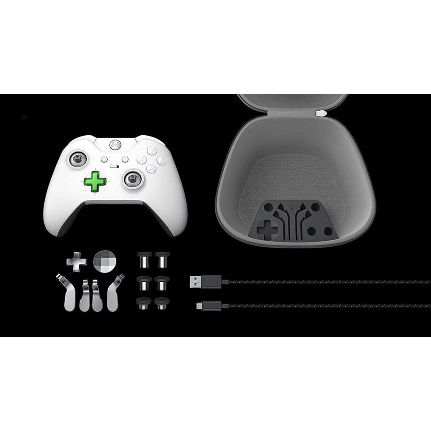 Microsoft Xbox Elite Wireless Controller - Special Edition - gamepad - wireless - white - for PC, Microsoft Xbox One