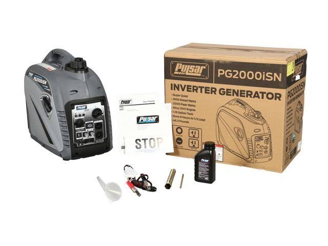 Pulsar Products PG2000iSN Grey 2000W Portable Inverter Generator, Gray